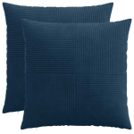 Diivanipadi 2 tk ALMELO tumesinine 65 x 65 cm manchester