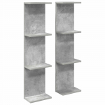 Seinariiul 2 pcs Betoonhall 25 x 15 x 100 cm Tehispuit