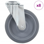 Poldiaukudega p&ouml;&ouml;ratavad m&ouml;&ouml;blirattad 8 tk, 125 mm