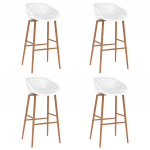 Baaripukid, 4 tk, valge