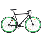 &Uuml;hek&auml;iguline jalgratas, must ja roheline, 700c 59 cm