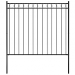 Piirdeaed, teras, 1,7 x 1,5 m, must