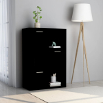 Hoiukapp, must, 60 x 29,5 x 90 cm, tehispuit
