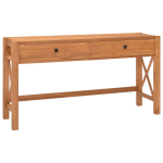 Laud 2 sahtliga, 140 x 40 x 75 cm, tiikpuu