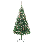 Valgustatud kunstkuusk kuulidega 210 cm, 910 oksa