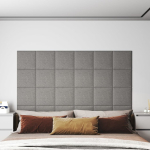 Seinapaneelid 12 tk, hall, 30 x 30 cm, kangas, 1,08 m&sup2;