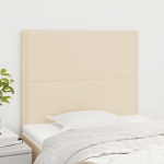 Voodipeatsid 2 tk, kreemjas, 90x5x78/88 cm, kangas