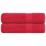 Vannitoar&auml;tikud KONNA 2 tk punased 100 x 150 cm 360 g/m&sup2;