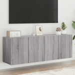 Seina telerikapid 2 tk, hall sonoma tamm, 60 x 30 x 41 cm
