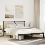Metallist voodiraam ilma madratsita sonoma tamm 140x190 cm
