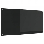K&ouml;&ouml;giseina paneel Must 120 x 60 cm karastatud klaas
