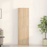 Garderoobikapp riiuliga sonoma tamm 55 x 25 x 189 cm tehispuit
