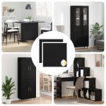 Kleebis kruvi kate 2 tk must &oslash; 20 x 0,5 mm kaetud paber