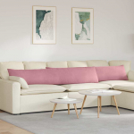Diivanipadjad 2 tk roosa 200 x 40 cm korter kangas