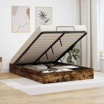Ottomani voodiraam Suitsetatud Tamm 193 x 140 x 25 cm