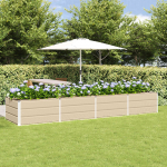 Taimekast ebarealne 320 x 80 x 45 cm teras