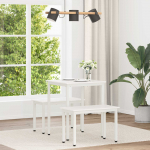 S&ouml;&ouml;gilaud valge 60 x 60 x 75 cm tahke m&auml;nd