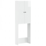 Tualettkabinet EDE k&otilde;rgl&auml;ikega valge 66 x 25,5 x 190 cm
