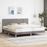 Voodi raam peaga Pruunikashall 180 x 200 cm kangas