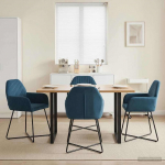 S&ouml;&ouml;gitoa Toolid 4 pcs Samet Sinine 55 x 50 x 84 cm