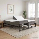 Elektriline Reguleeritav Voodi Raam Must 180 x 200 cm Teras