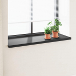 Akna aluskate Musta puidu mustriga 160 x 50 x 4,5 cm PVC