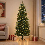 Kunstlik kokkupandav j&otilde;ulupuu 210 cm 300 LED-i Soe valge