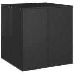 Aia hoiukast, pe rotang, 100x97,5x104 cm, must