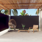 Lahtit&otilde;mmatav k&uuml;lgsein, 180 x 600 cm, must