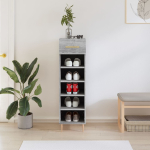 Jalatsikapp, hall sonoma tamm, 30 x 35 x 105 cm, tehispuit