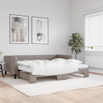 DIIVANVOODI V&Auml;LJAT&Otilde;MMATAVA OSAGA, PRUUNIKAS, 90X200 CM, KANGAS