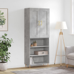 K&otilde;rge kapp, betoonhall, 69,5 x 34 x 180 cm,tehispuit
