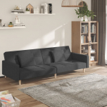 2-kohaline diivanvoodi patjadega, tumehall, kangas