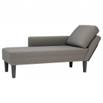 Lamamistool padja helehalli velvetist kangaga