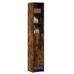 Puhvetkapp LED-tulega suitsutatud tamm 36x32,5x200 cm tehispuit