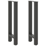 Konsoollaua jalad, antratsiithall, 2 tk, 28 x (72-73) cm, teras