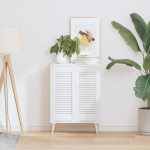 KAPIUKSED LOUVRED DESIGN 2 TK VALGE 69X29,5 CM