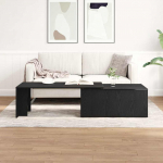 Kohvilaud must tamm 150 x 50 x 35 cm tehispuit