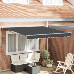 Sisset&otilde;mmatav varikatus antratsiit 300x250 cm kangas