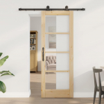 Liuguks pruun 73.5 x 198.5 cm puit ja metall