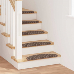 Iseliimuvad treppimatid 15 tk pruun 65 x 21 x 4 cm