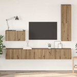 Seina TV Kapid Seinale kinnitatav 4 pcs K&auml;sit&ouml;&ouml;puu Tehispuit