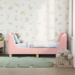 Kuni 3-aastase Voodiraam koos peatoega peaga Roosa 70 x 140 cm