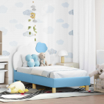 Kuni 3-aastase Voodiraam koos peatoega Sinine 70 x 140 cm PU