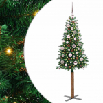 Peen j&otilde;ulupuu koos alusega roheline 150 cm pvc ja tahke m&auml;nd