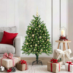 J&otilde;ulupuu koos 150 led-iga koos alusega roheline 120 cm pe