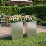 Aia istutuskast 2 tk h&otilde;bedane 50 x 20 x 75 cm roostevaba teras