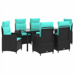 Diivanilaua komplekt 7 pcs PE rattan ja pulberkattega teras