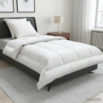 Tekk ja padjakomplekt 3 tk 140x220 cm Suvi 140 GSM Vill Valge