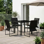 Aia s&ouml;&ouml;gilaudade komplekt 5 pcs Must ja Anthracite